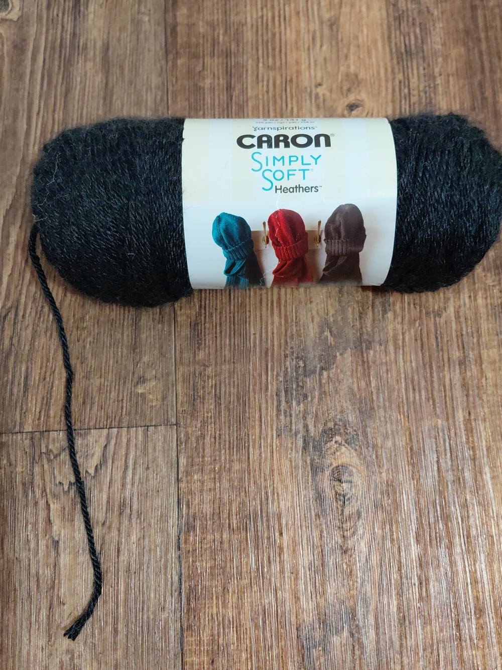 Yarnspirations  Caron Simply Soft Heathers Yarn Gray 5oz 250 Yards